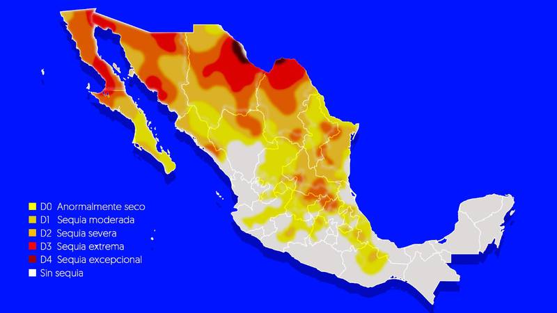 Estos son los estados más afectados por la sequía en México