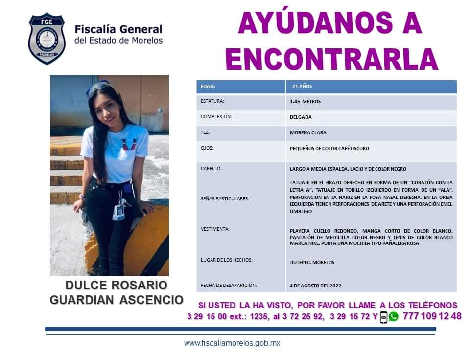 Desaparece trabajadora de SAM’S Cuernavaca