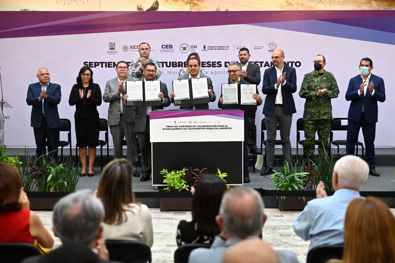 Testamento será GRATUITO para policías y personal de salud del área COVID-19 de Morelos