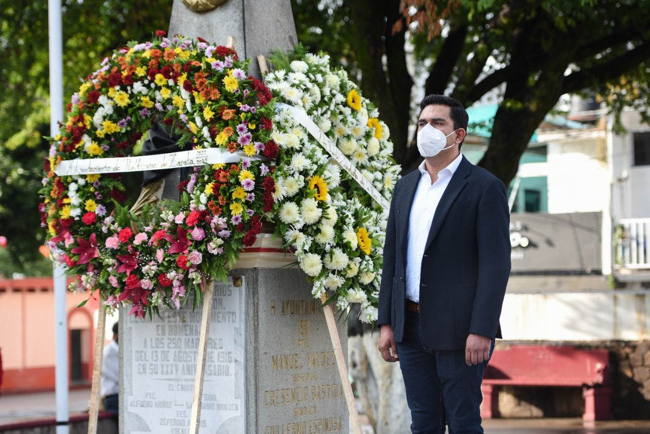 Conmemoran el 106 aniversario luctuoso de los Mártires del 13 de Agosto en Tlaltizapán