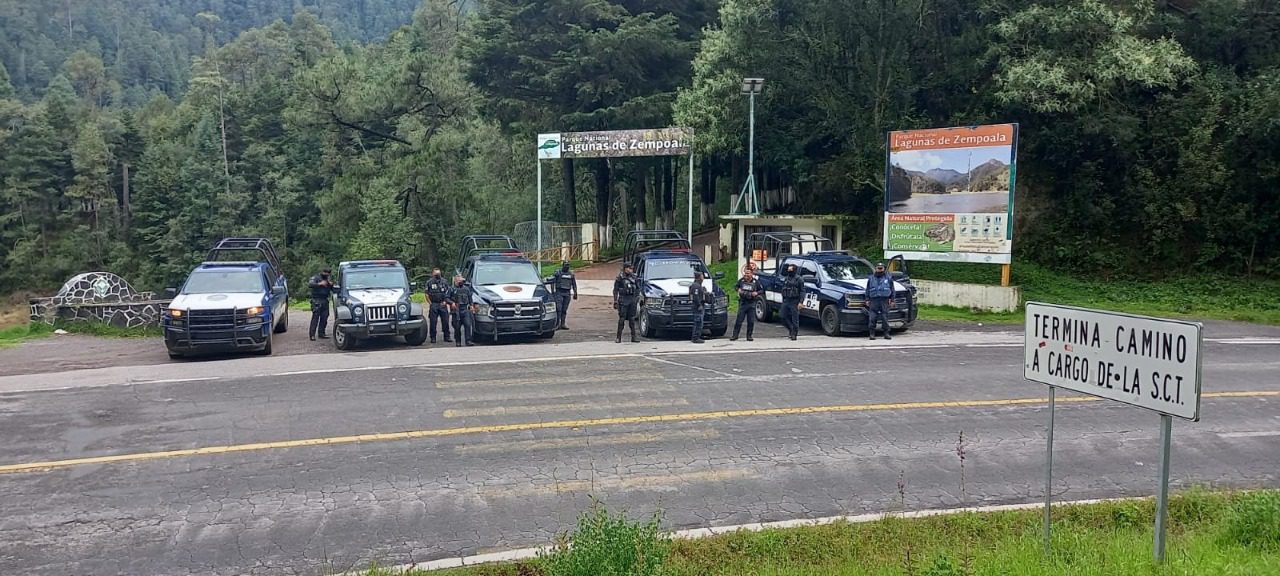 Instalan operativo de seguridad en la carretera federal México-Cuernavaca