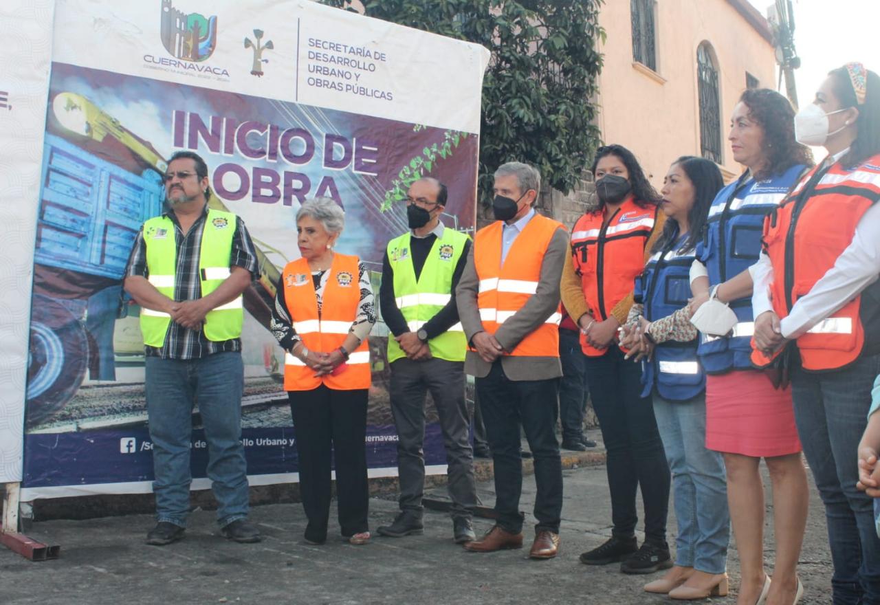 Inician pavimentación de calles en Tetela del Monte, Cuernavaca