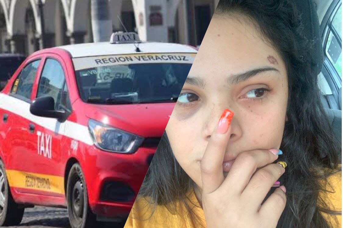 Mujer se avienta de un taxi en movimiento al sentirse amenazada