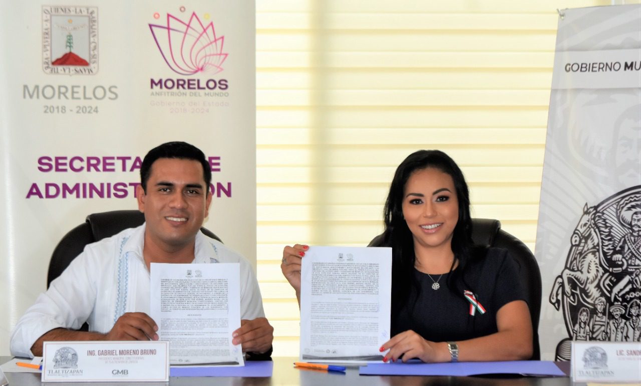 Firman convenio para uso de inmuebles en Tlaltizapán