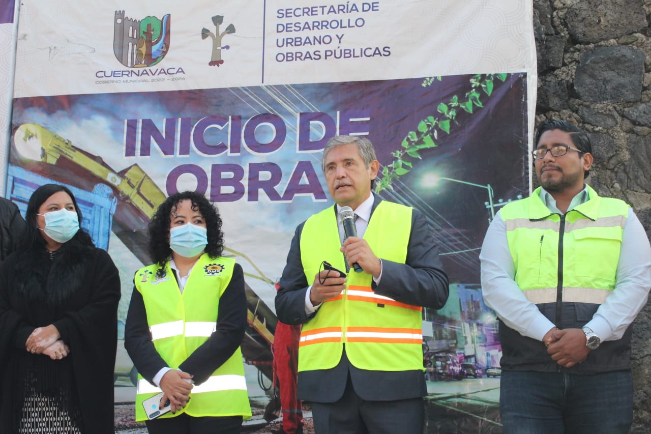 Supervisa José Luis Urióstegui obras en Cuernavaca