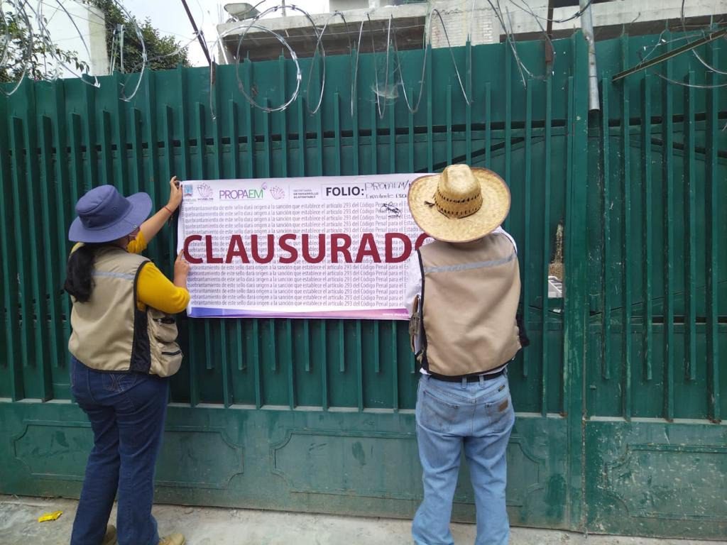 Clausuran construcciones ilegales en Cuernavaca, Jiutepec y Xoxocotla