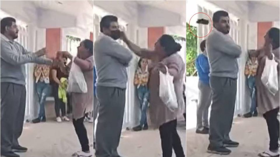 [Video] Mamá cachetea a director de secundaria en Hidalgo