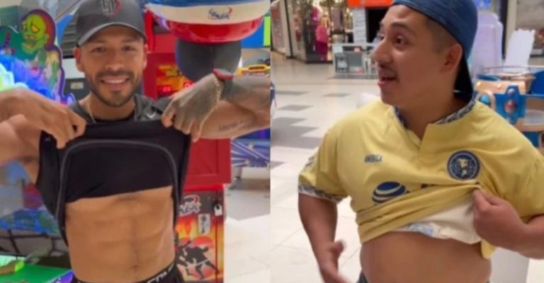 Albañil y chico fitness son puestos a prueba sobre su fuerza física