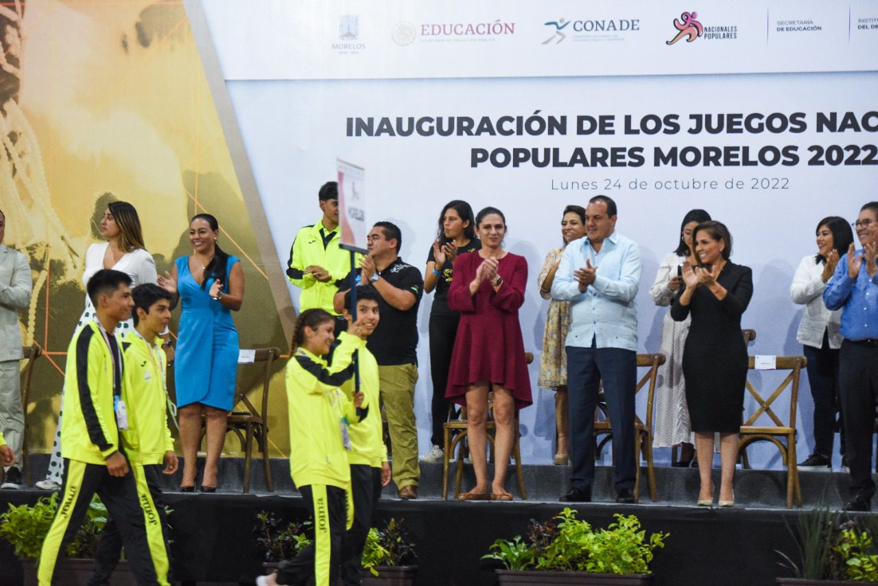 Cuauhtémoc Blanco y Ana Gabriela Guevara inauguran los Juegos Nacionales Populares 2022 en Morelos