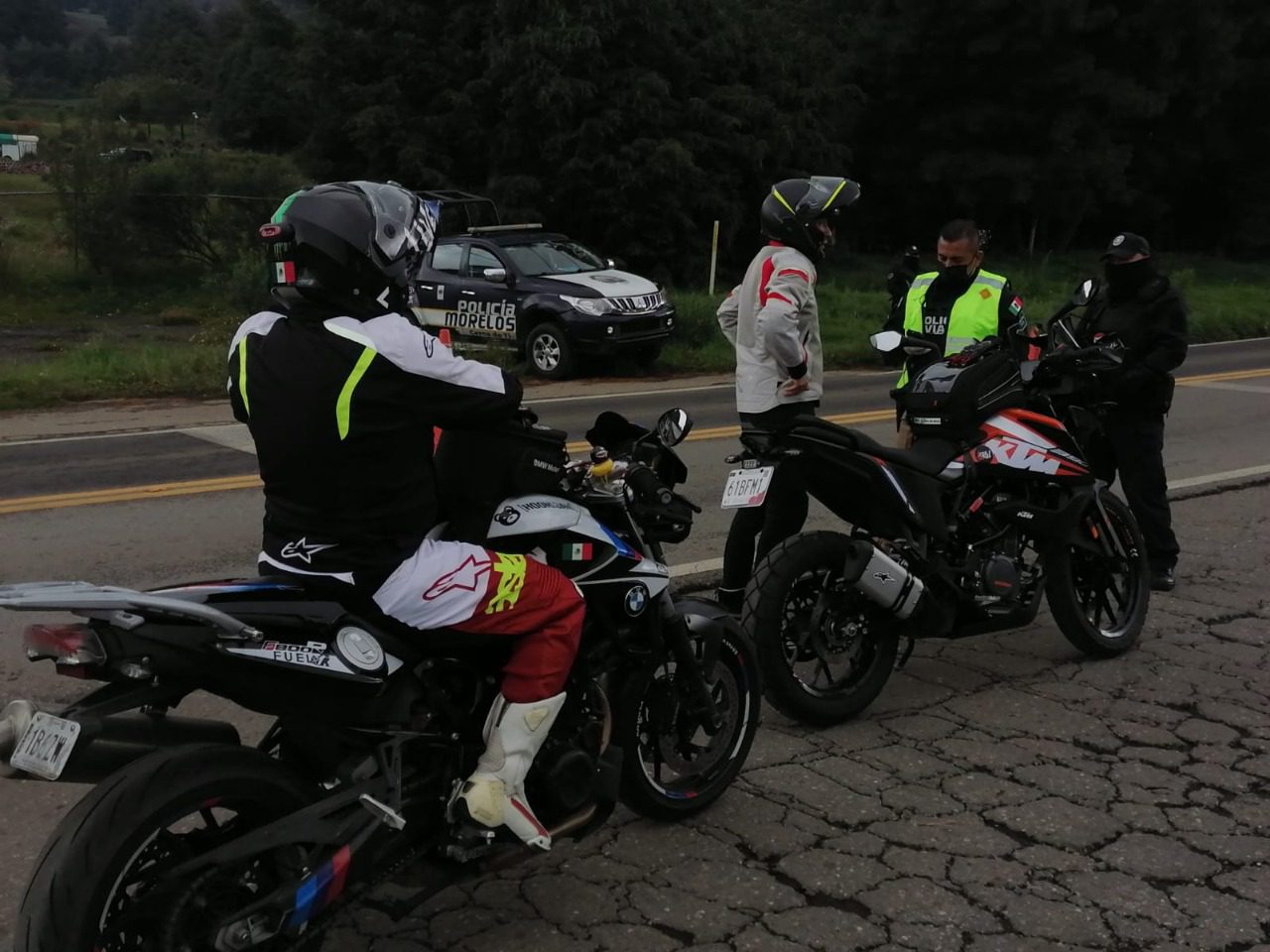 Realizan operativo “Moto Segura” en la México-Cuernavaca
