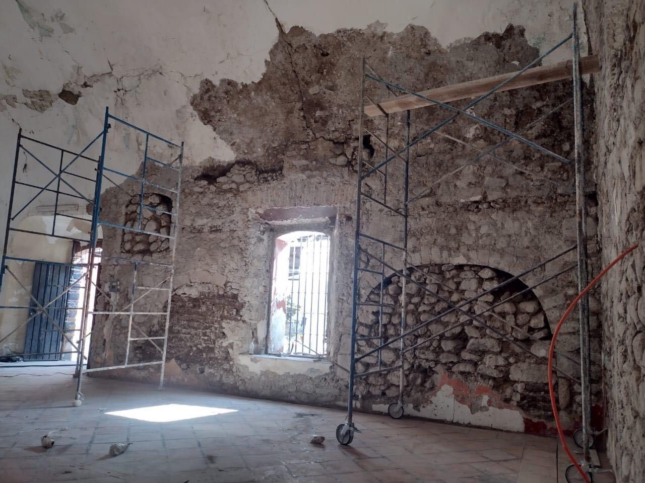 Inician los trabajos de reconstrucción de la Casa de la Cultura en Yecapixtla