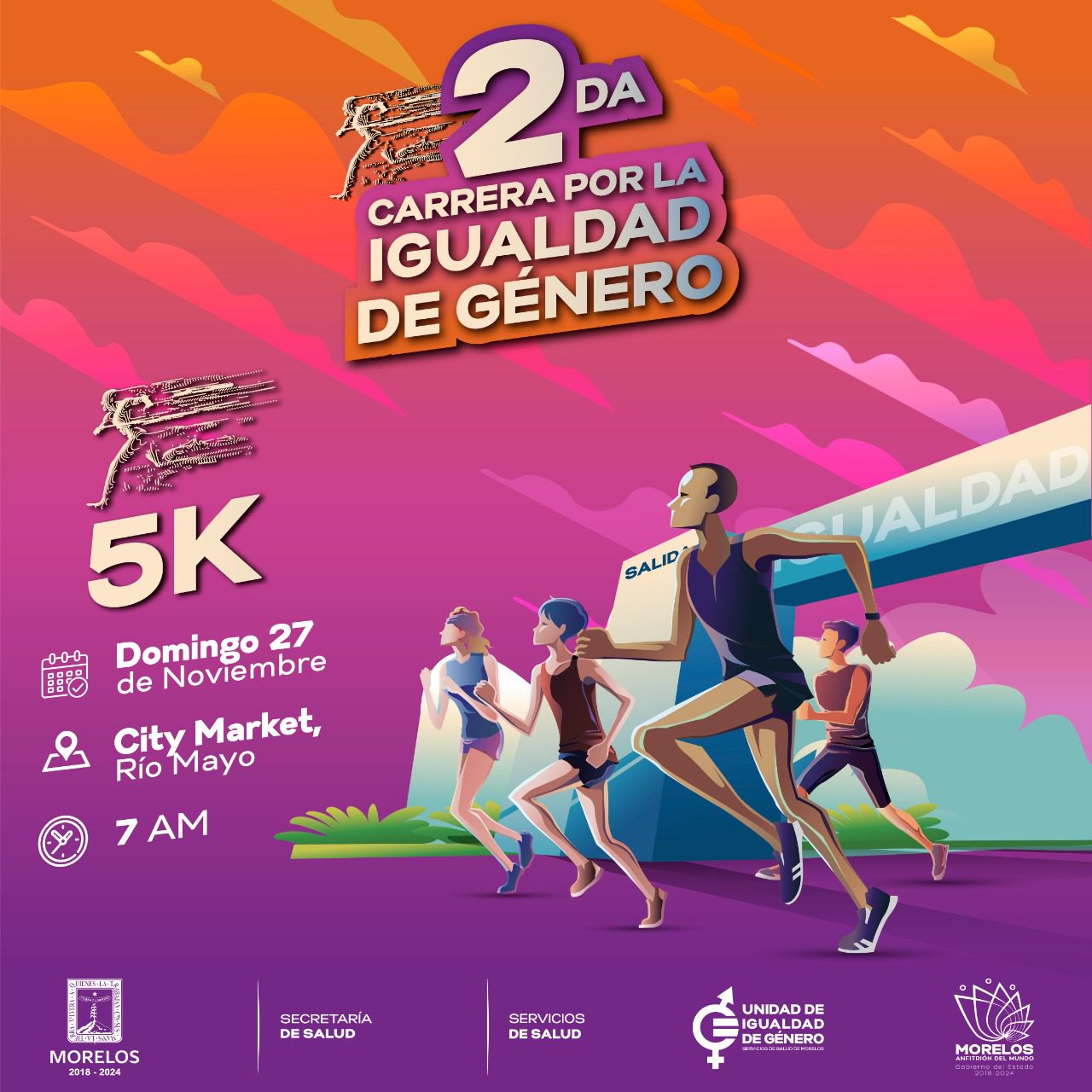 Invitan a la “Carrera por la Igualdad de Género”