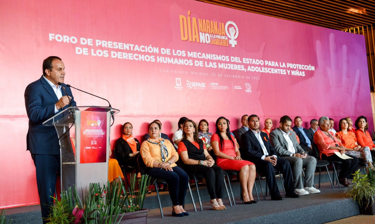 Morelos ejerce mecanismos para combatir las violencias contra las mujeres: Cuauhtémoc Blanco