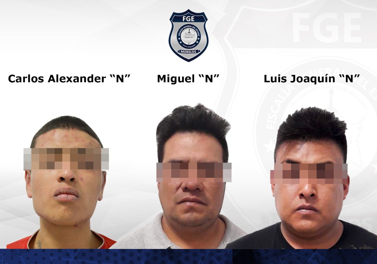 Condenan a 50 años de prisión a tres secuestradores en Morelos