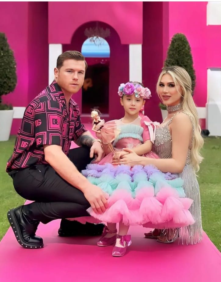 Al estilo Barbie “El Canelo” festeja el cumpleaños de su hija pequeña