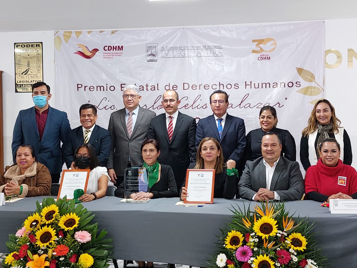 Entrega Congreso el Premio Estatal de Derechos Humanos