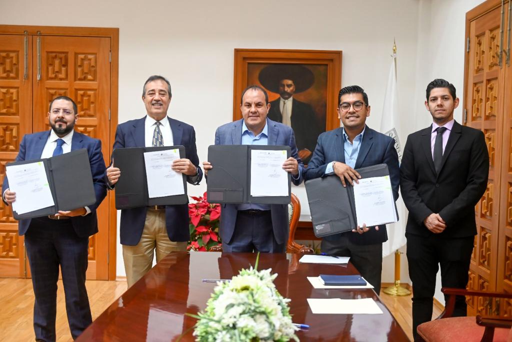 Firma Cuauhtémoc Blanco convenio de colaboración con el Centro Federal de Conciliación y Registro Laboral