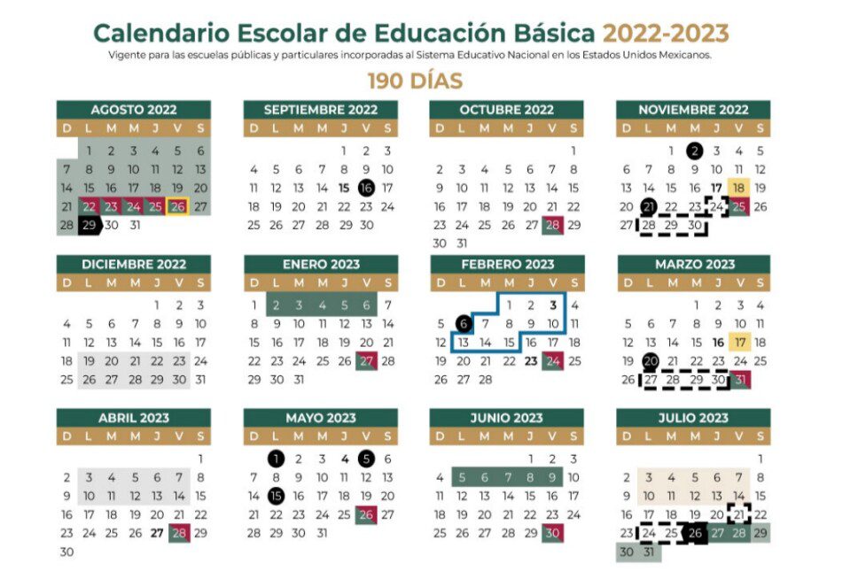 Calendario escolar 2023 ¿Cuándo son las vacaciones de abril?