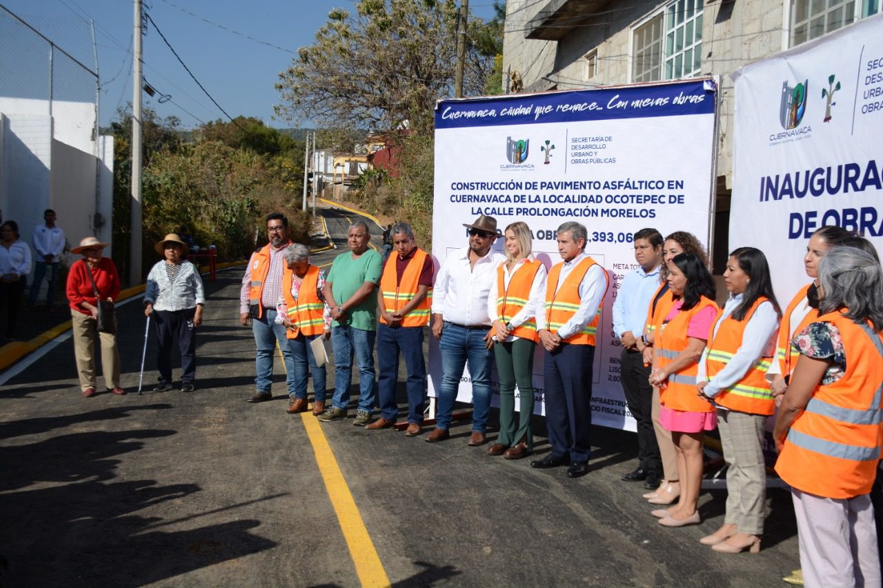 Ayuntamiento de Cuernavaca entrega calle Prolongación Morelos