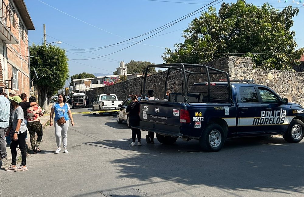 Sujeto mu3r3 al ser b4l3ad0 en la colonia Rancho Nuevo de Yautepec