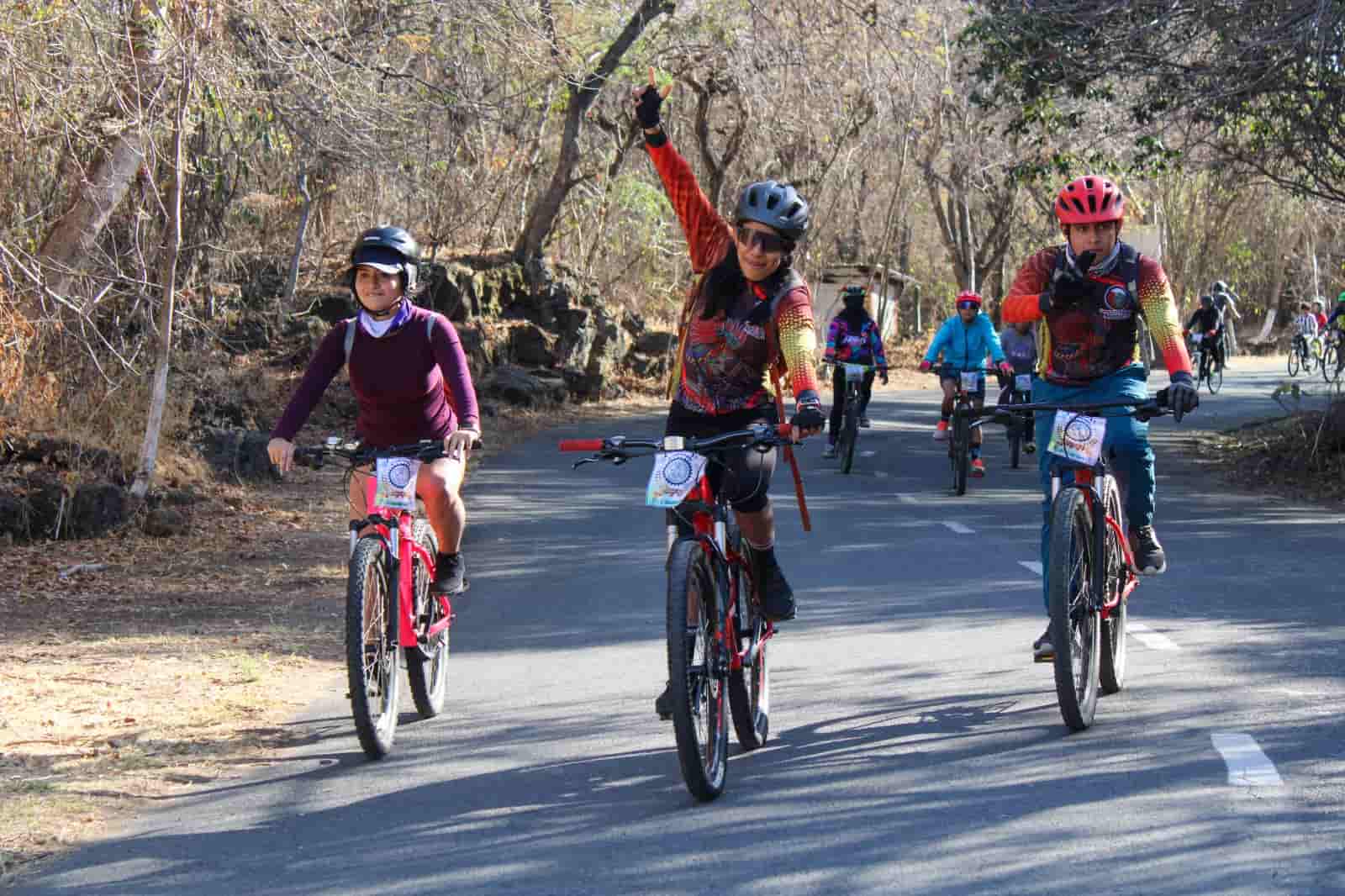 Festejan con rodada aniversario del Ecobici el Texcal