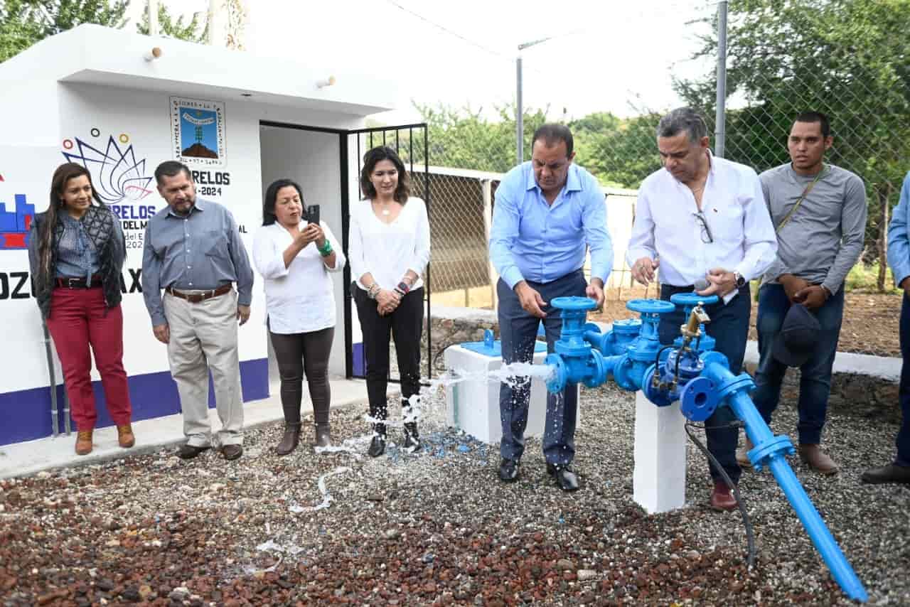 Presenta Cuauhtémoc Blanco mejora en distribución de agua potable en Morelos