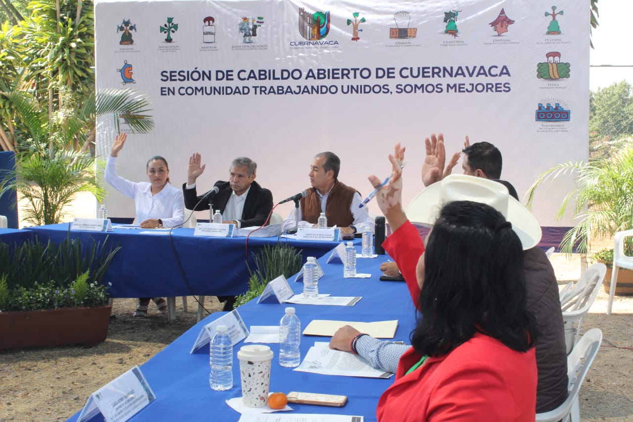 Realizan cabildo abierto en Tlaltenango, Cuernavaca