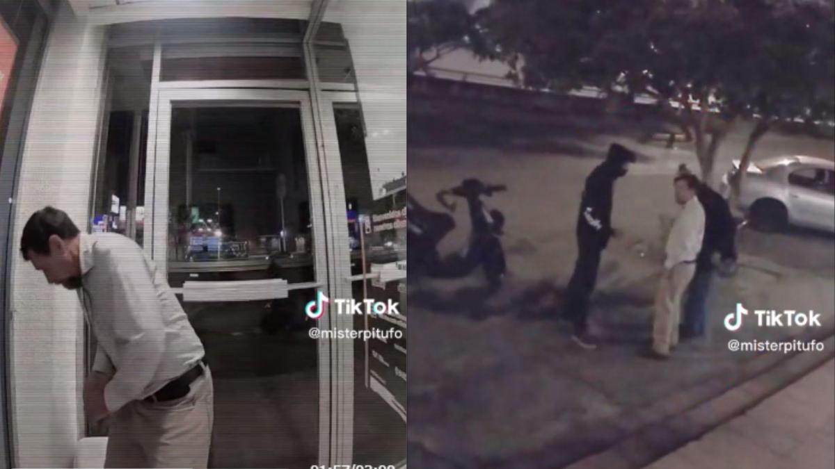 (VIDEO): Hombre evita asalto al salir del cajero con esta técnica