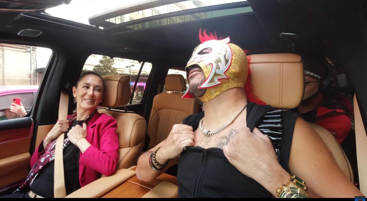 Claudia Sheinbaum con el Escorpión Dorado al volante, esto reveló