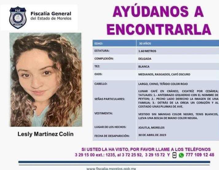 Ficha de búsqueda de Lesly 