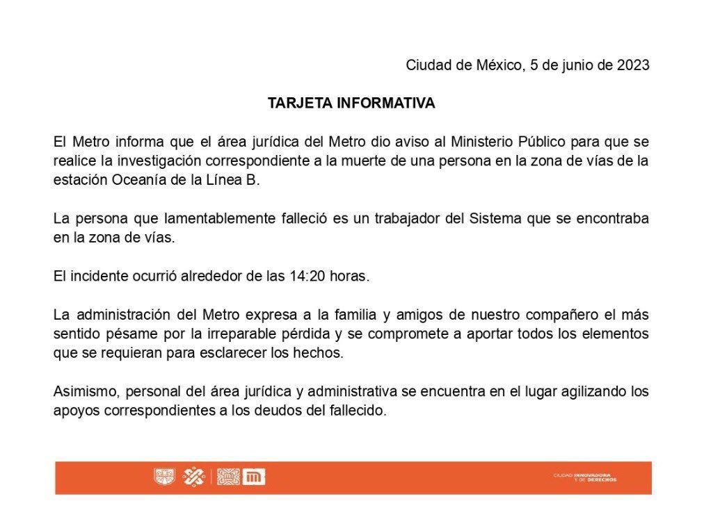 Comunicado de STC