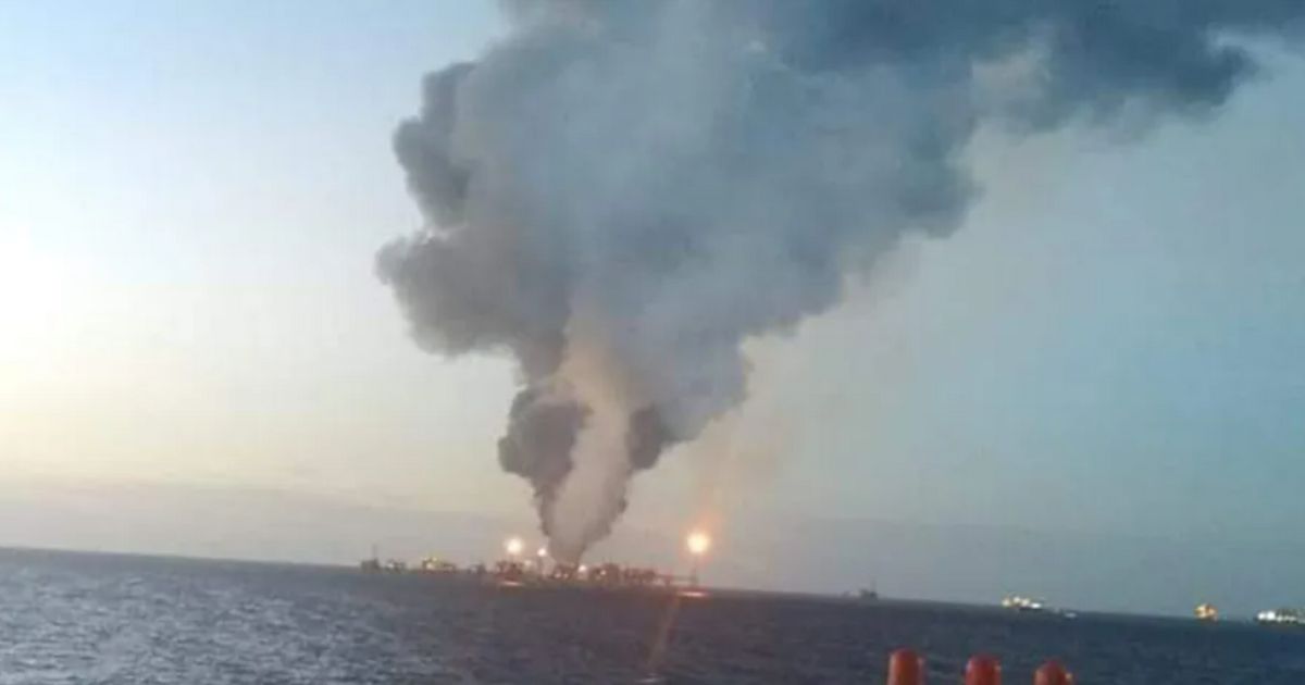 Plataforma se incendia