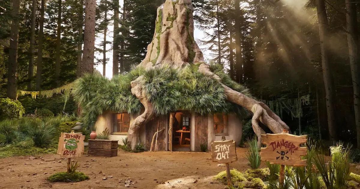 El pantano de Shrek ha sido recreado y puedes quedarte en él