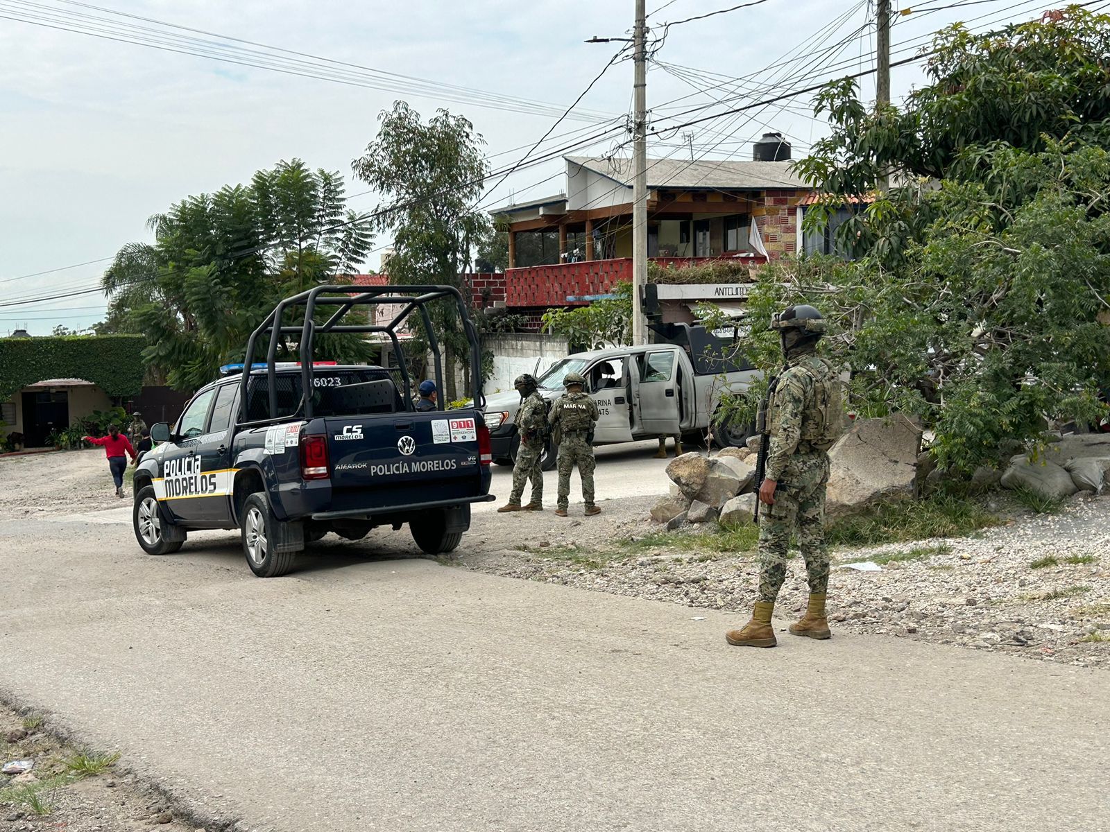 Atacan a marinos en Morelos; hieren a uno