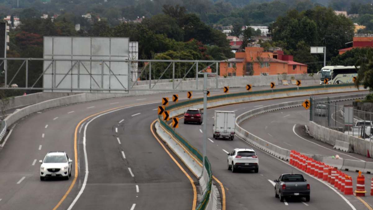 ¡Atento! Anuncian cierres y desviaciones en Autopista México-Cuernavaca