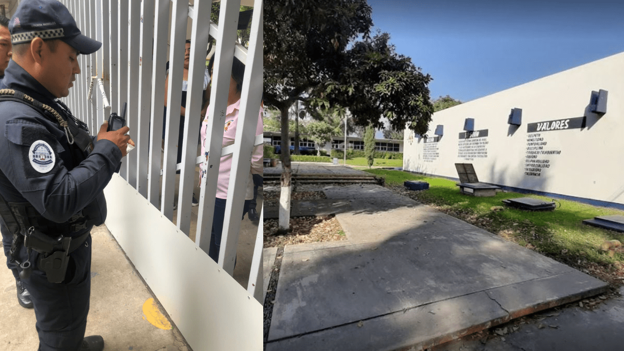 Reportan a persona armada al interior de escuela en JIUTEPEC