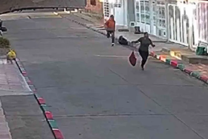 (VIDEO) Asesina a su expareja con un machete en plena vía pública