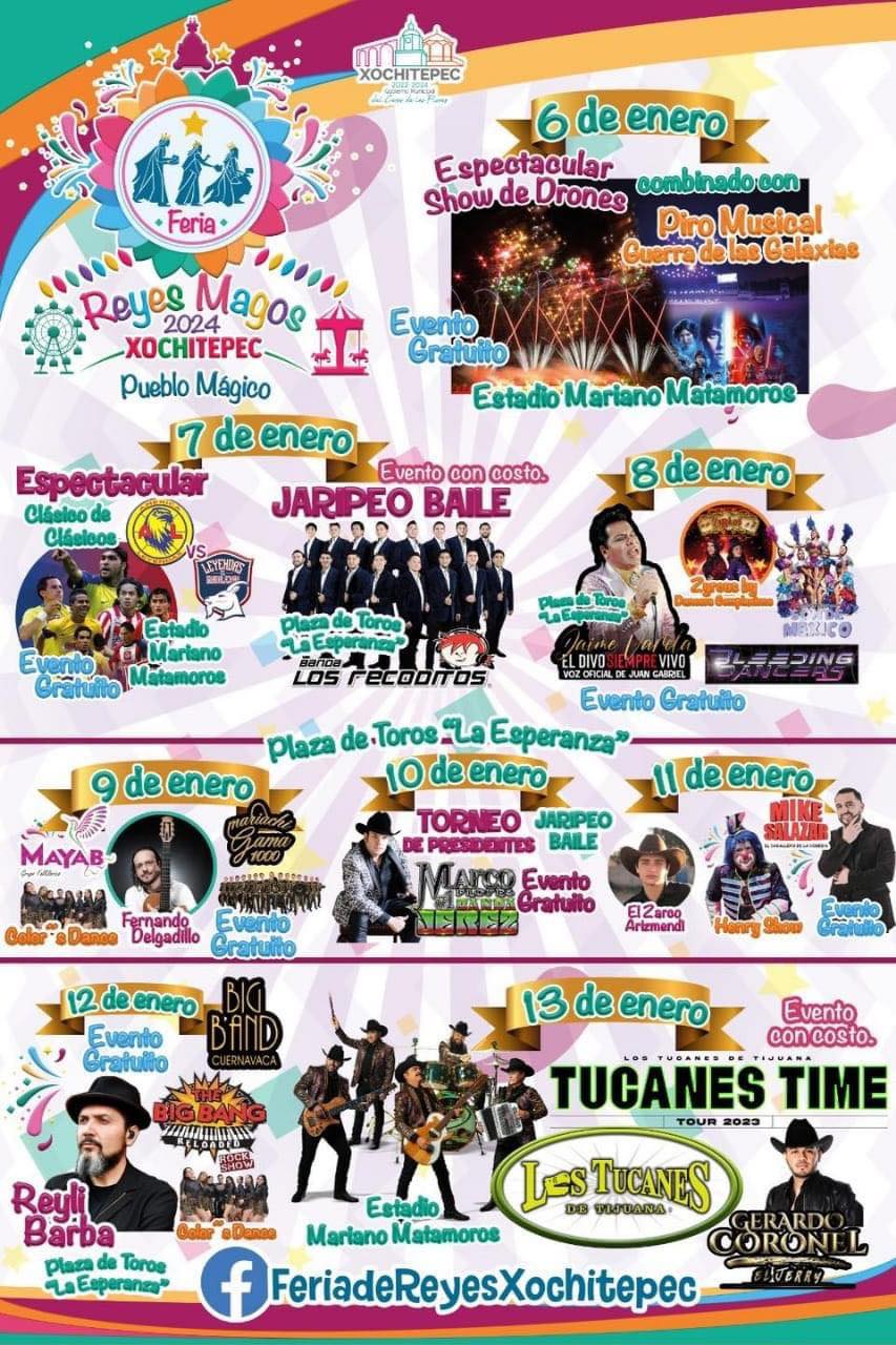 Visita la Feria Reyes Magos Xochitepec 2024