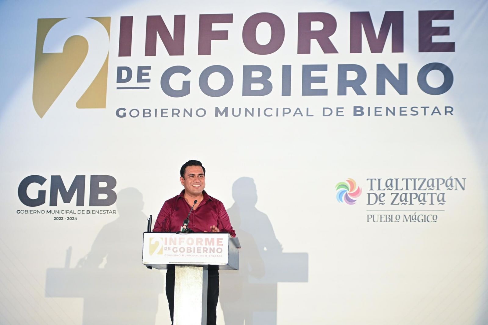 Gabriel Moreno Bruno rinde segundo Informe de Gobierno