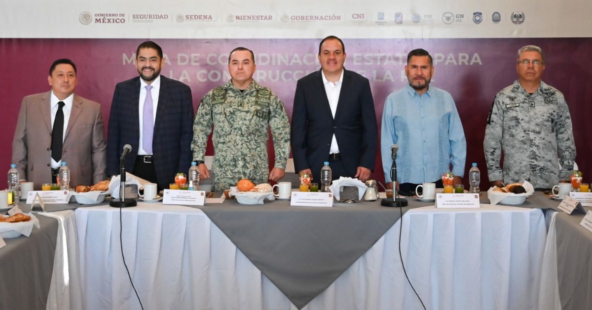 Realizan Mesa de Coordinación Estatal para la Construcción de la Paz