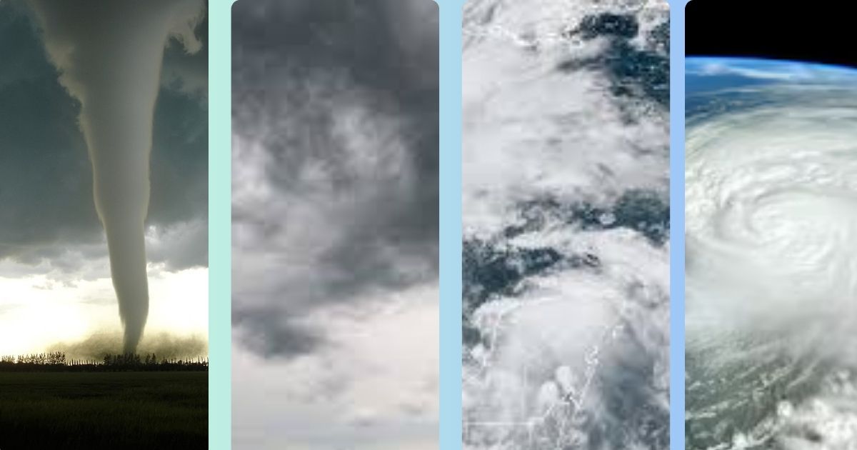 Diferencia entre tornado, huracán, tormenta y ciclón tropical