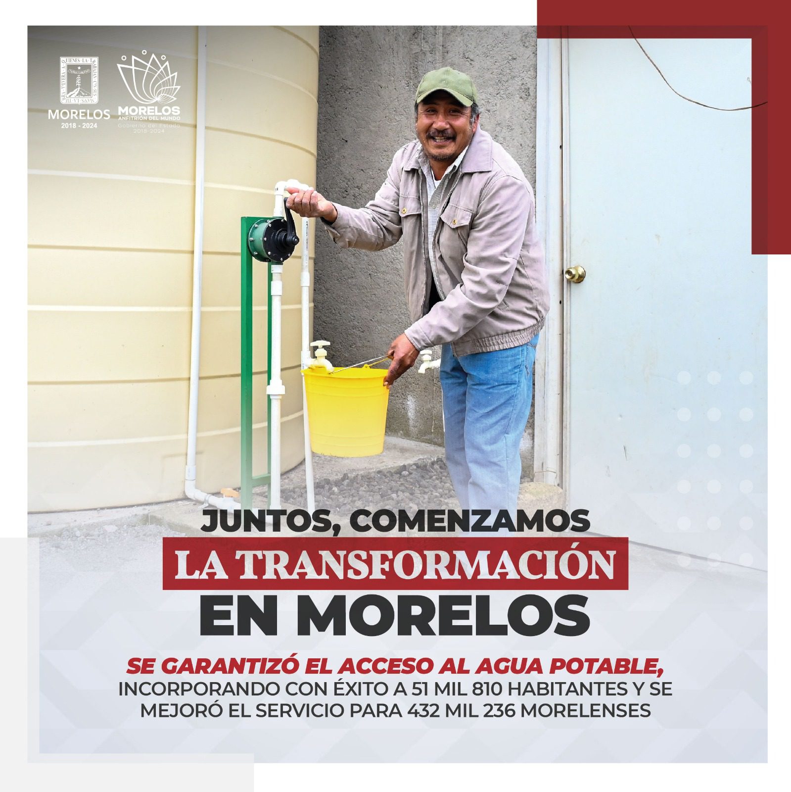 Invierten más de mil 100 millones de pesos en infraestructura hidráulica en Morelos