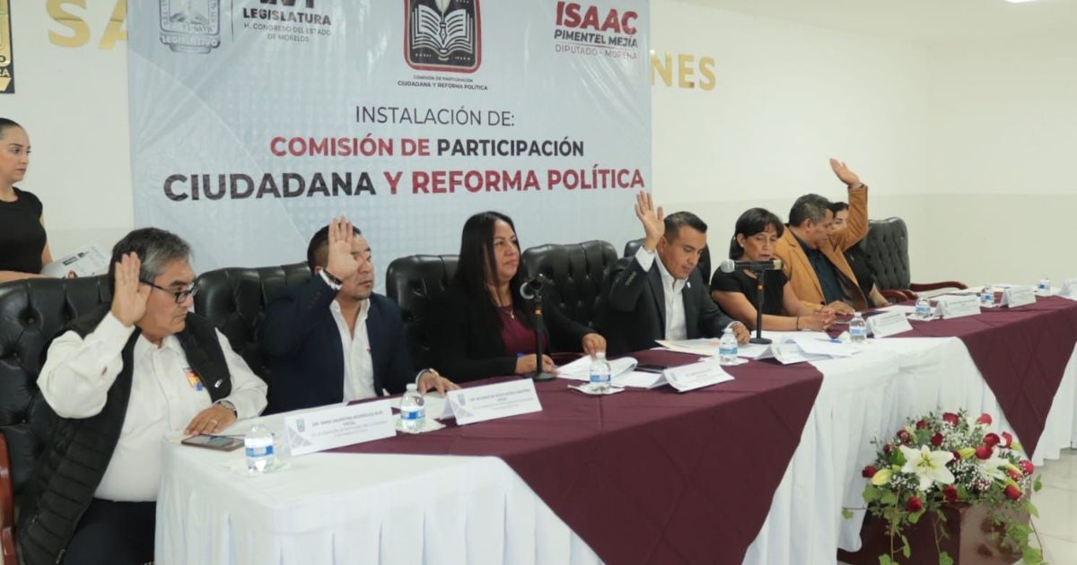Queda instalada la Comisión de Participación Ciudadana y Reforma Política