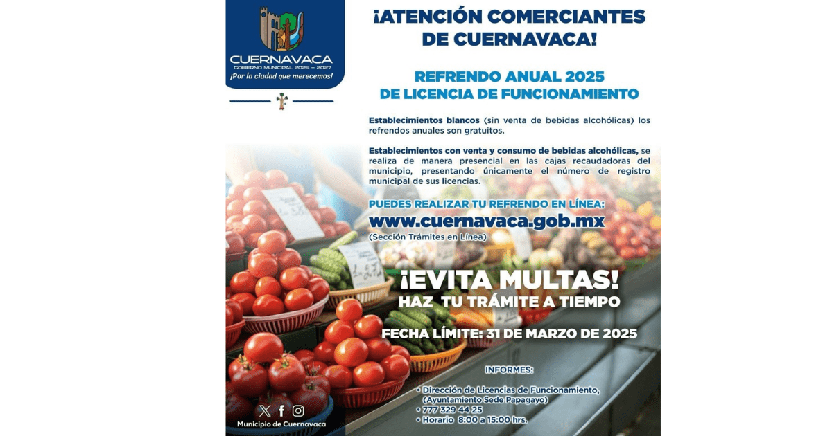 Últimas semanas en descuentos en licencias de funcionamiento