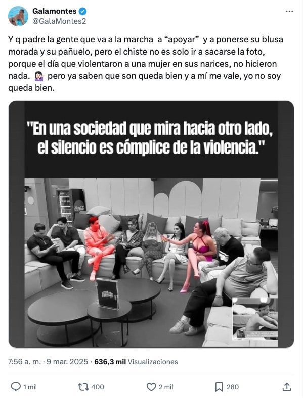 Gala Montes twitter