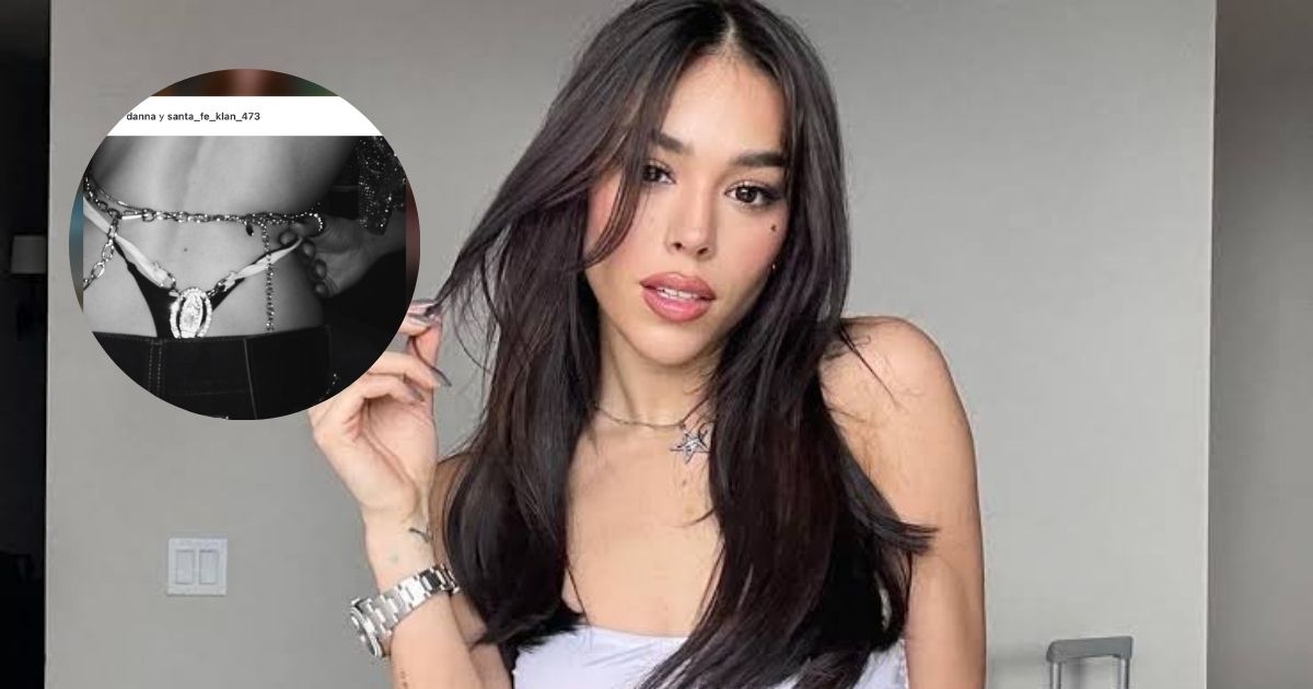 ¡Ya respondió! Danna Paola a las críticas por usar a la Virgen en su ropa interior