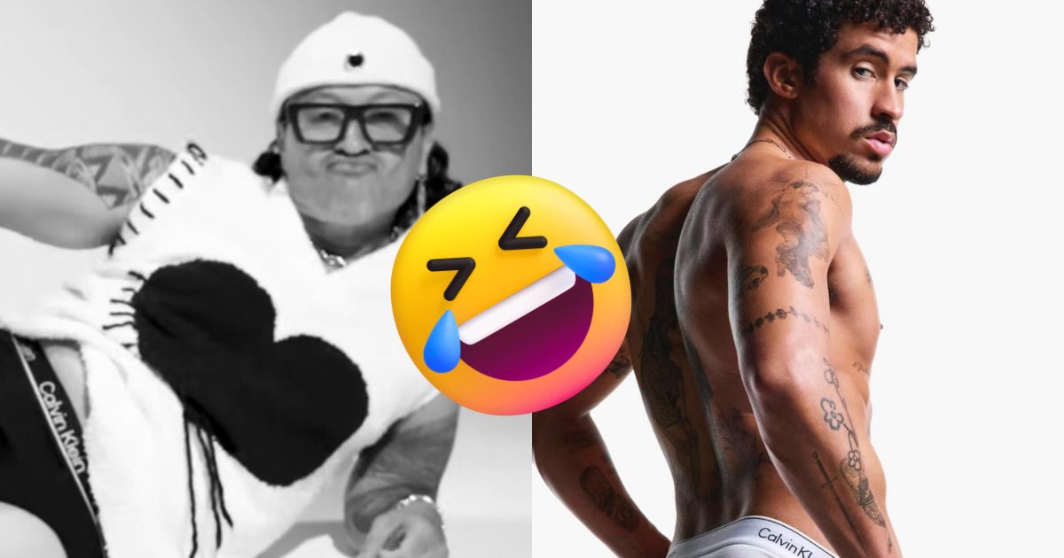 Elvis Crespo se vuelve viral al imitar a Bad Bunny en sensual parodia para Calvin Klein