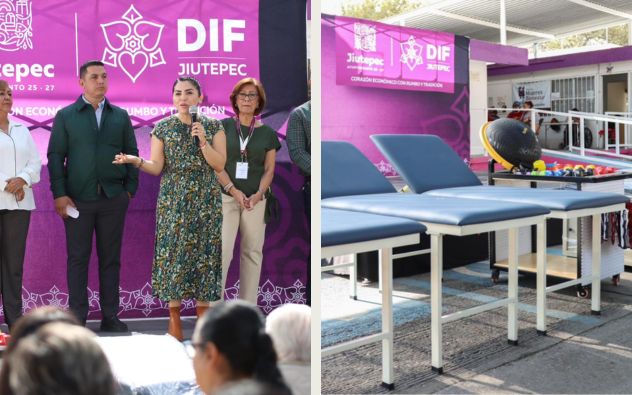DIF Jiutepec renueva área de rehabilitación