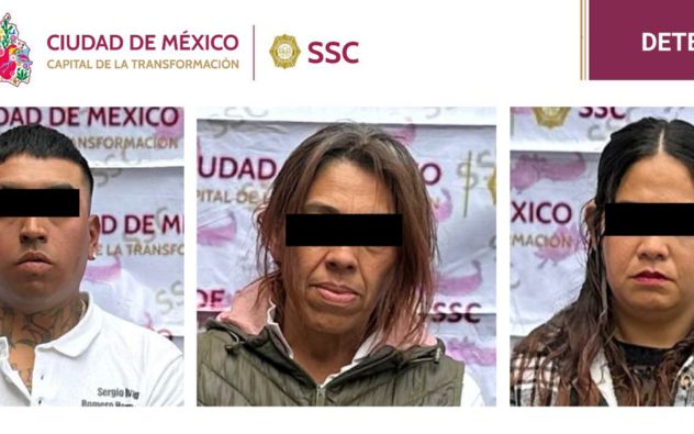 Detienen a presuntos extorsionadores en CDMX