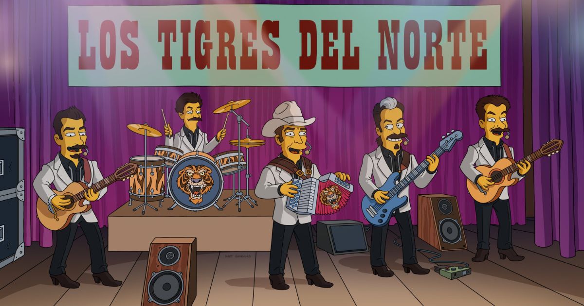 los tigres del norte y los simpsons